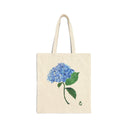 Botanical Hydrangea Canvas Tote Bag