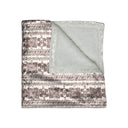 Après Alpine Fair Isle Velvet Sherpa Blanket