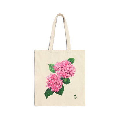Botanical Hydrangea Canvas Tote Bag