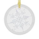 Freeze The Day Snowflake Glass Ornament
