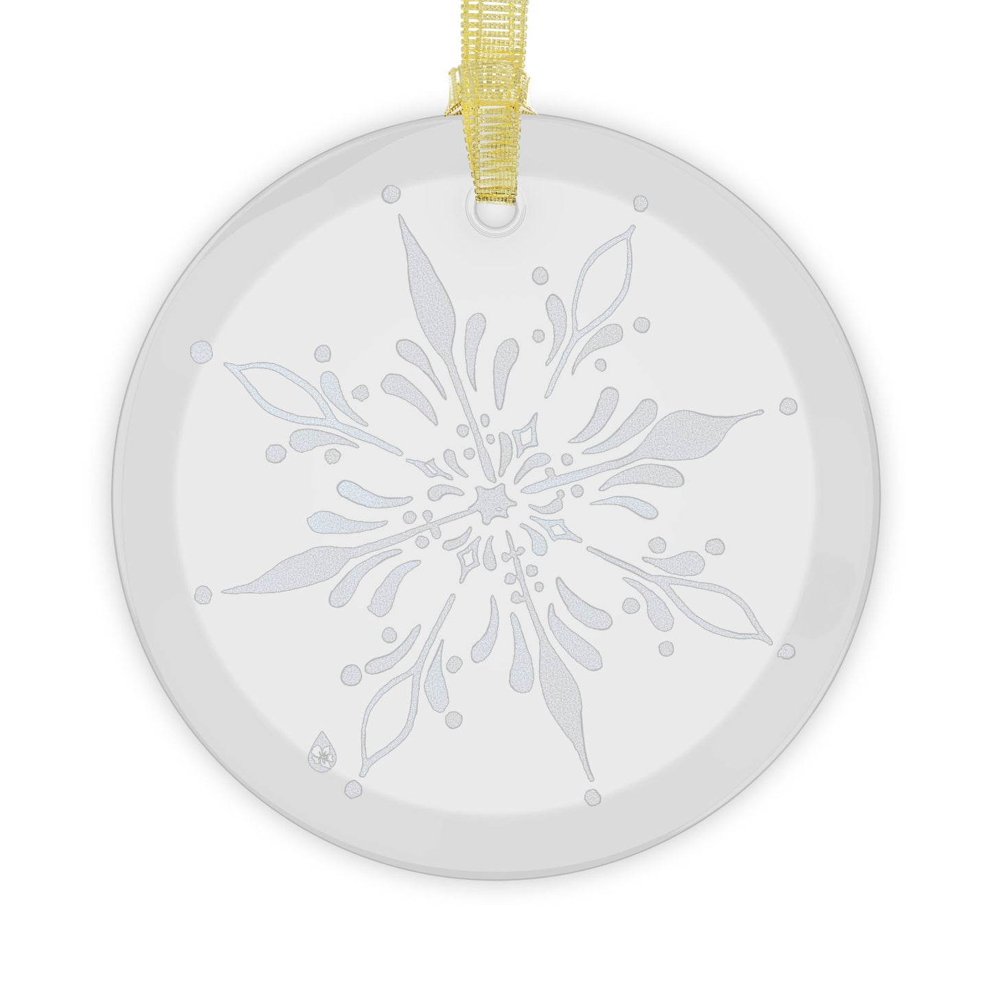 Freeze The Day Snowflake Glass Ornament