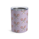 Back View of Match Point Tennis Tumbler In Hydrangea Colorway