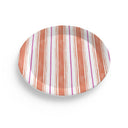 Painted Stripe Melamine Plate Set
