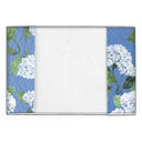 Leather Passport internal view with Cloudless Hydrangea Pattern