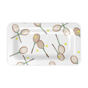 Match Point Accent Dish with Green Tennis Racquets