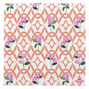 Cloth Napkin with Hydrangea and watercolor trellis artwork