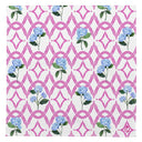 Cloth Napkin with Hydrangea and watercolor trellis artwork