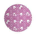 Shadow Garden Trellis Decorative Bowl in Peony Pink Top View