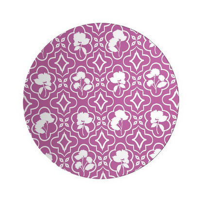 Shadow Garden Trellis Decorative Bowl in Peony Pink Top View