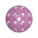 Shadow Garden Trellis Decorative Bowl in Peony Pink Bottom View