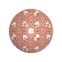 Shadow Garden Trellis Decorative Bowl in Sherbert Orange Bottom View