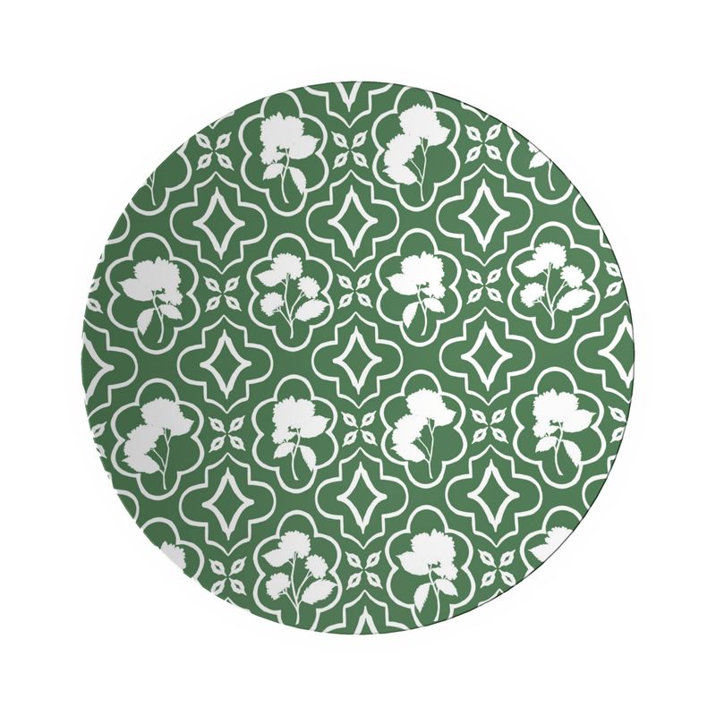 Shadow Garden Trellis Decorative Bowl in Tennis Grass Green Top View