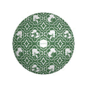 Shadow Garden Trellis Decorative Bowl in Tennis Grass Green Bottom View