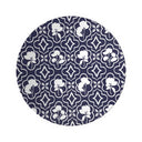 Shadow Garden Trellis Decorative Bowl in Twilight Navy Top View