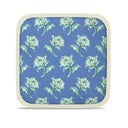 Watercolor Woodblock Cloudless Blue Colorway Dish Pad Front View