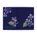 Violets Are Blue Leather Passport Cover