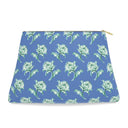 Watercolor Woodblock Leather Clutch