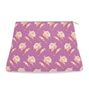 Watercolor Woodblock Leather Clutch