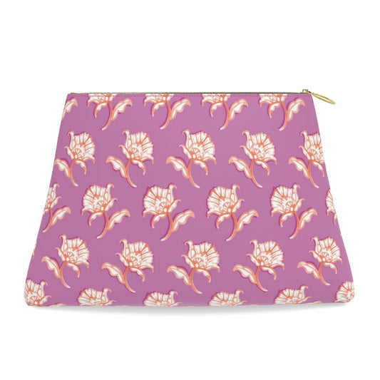 Watercolor Woodblock Clutch
