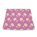 Watercolor Woodblock Leather Clutch