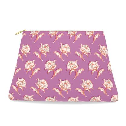 Watercolor Woodblock Clutch