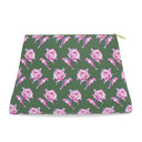 Watercolor Woodblock Leather Clutch