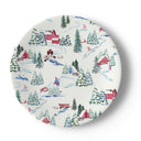 Ski Chalet China Plate Set