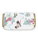 Ski Chalet Foldover Crossbody Bag