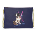 Snow Dog Leather Crossbody Bag