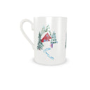 Ski Chalet Bone China Mug & Saucer