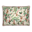 Winter Berries Feather Lumbar Pillow