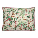 Winter Berries Feather Lumbar Pillow