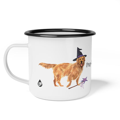 Pup-kin Spice! Enamel Camp Cup