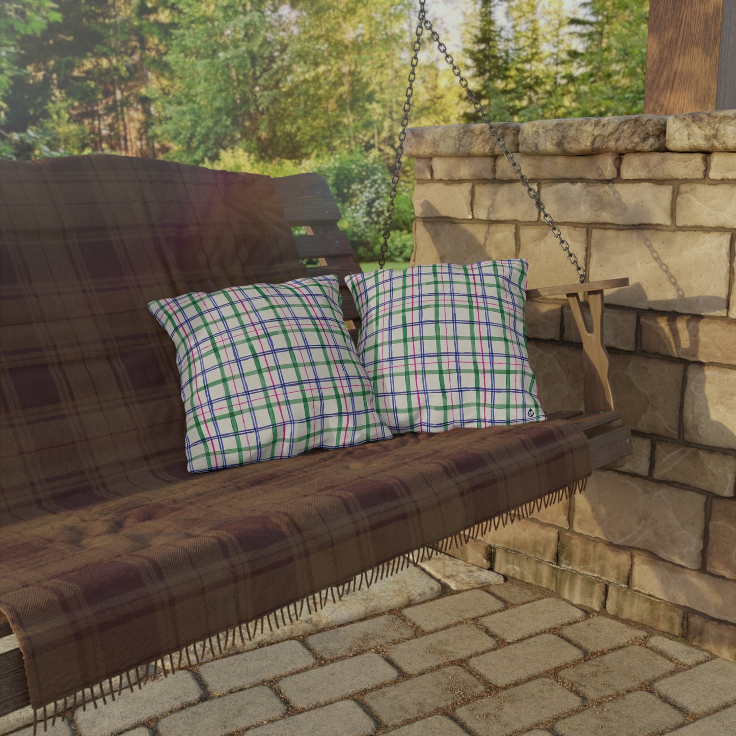 Alpine Plaid Outdoor Pillows