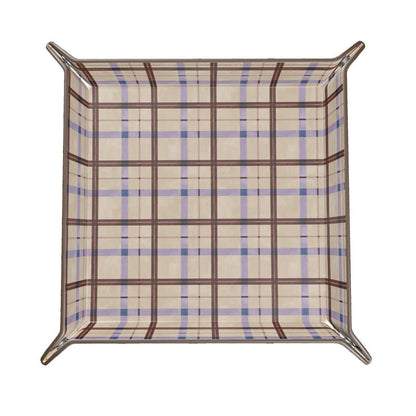 Harvest Plaid Leather CatchAll