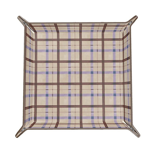 Harvest Plaid Leather CatchAll