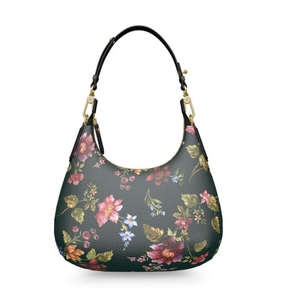 Midnight Bloom Curve Bag