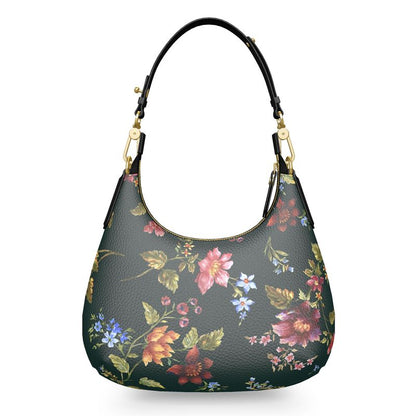 Midnight Bloom Curve Bag