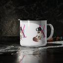Snow Dog Enamel Camp Cup