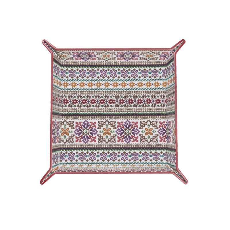 Summit Knit Catchall Leather Tray