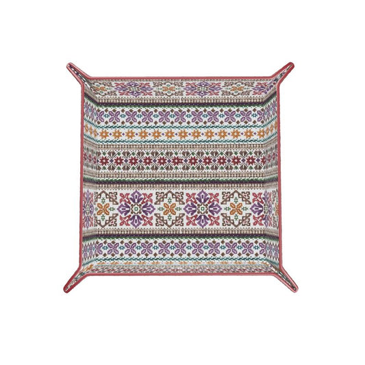 Summit Knit Catchall Leather Tray