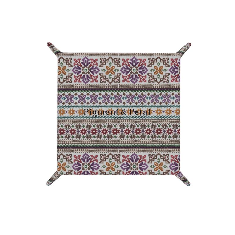 Summit Knit Catchall Leather Tray