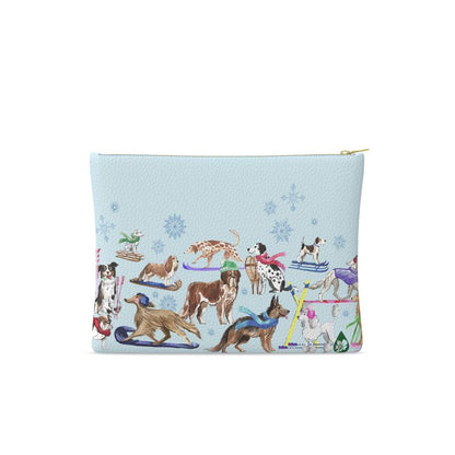 Chalet Dogs Leather Clutch