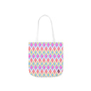 Painted Geo Canvas Tote Bag