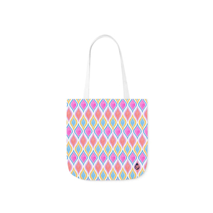Painted Geo Canvas Tote Bag