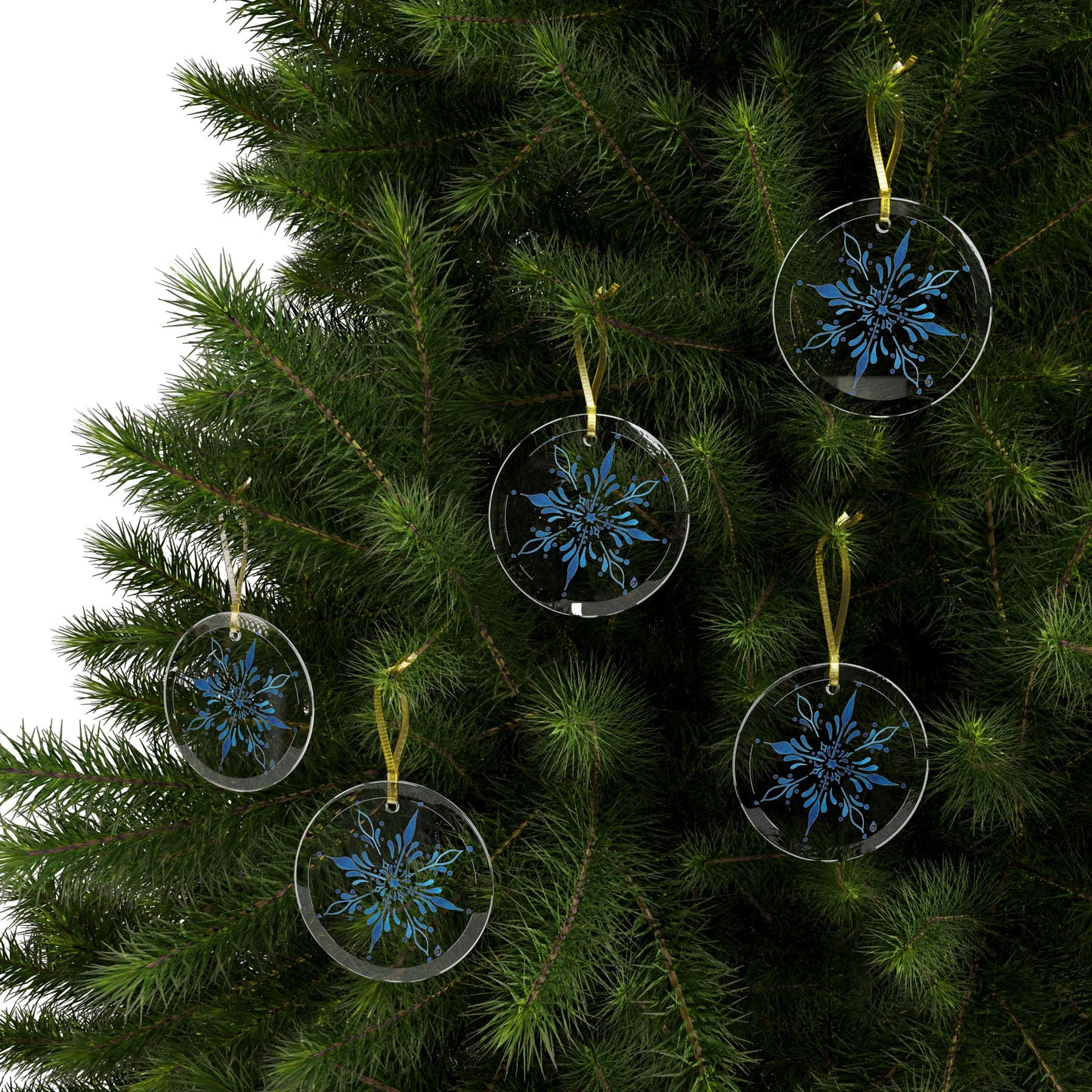 Freeze The Day Snowflake Glass Ornament