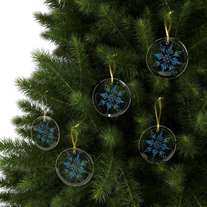 Freeze The Day Snowflake Glass Ornament