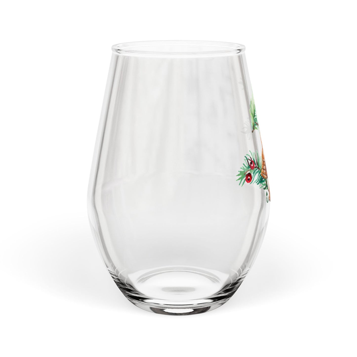Winter Bells Stemless Wine Glass