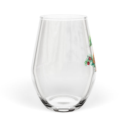 Winter Bells Stemless Wine Glass