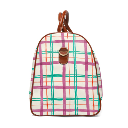 Alpine Plaid Waterproof Travel Bag